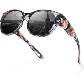 Fit Over Sunglasses for Women Polarized UV400 Protection Oversized Shades to Wear Over Glasses CTS5779-2M