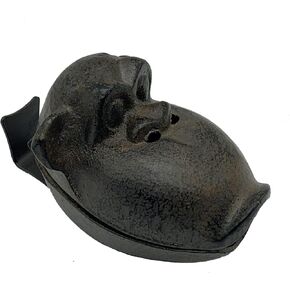 Cigar Ashtray, Cast Iron Monkey Ashtray, Creative Orangutan Ashtray with Lid, Outdoor Indoor Funny Ashtrays, Cool Cigar Holder Ashtrays for Home Office Countertop Decoration, Antique Bronze
