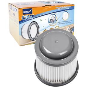 KEEPOW PVF110 Replacement Vacuum Filter for Black and Decker Handheld Pivot Vacuum BDH2000PL BDH2020FLFH PHV1410 PHV1810 PHV1210 BDH2020FL, Washable Hand Vac Filters, 2 Pack