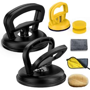 Dent Puller, Car Dent Remover Kit, 3 PCS Suction Cup Dent Puller, Powerful Handle Lifter for Cars Body, Glass, Screen, Tiles Lifting and Objects Moving