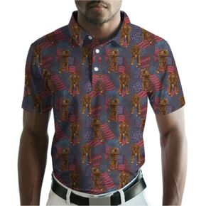 Men's Golf Polo Shirts Funny Golf Shirts for Men Performance Moisture Wicking Quick Dry Athletic Short Sleeve Shirts