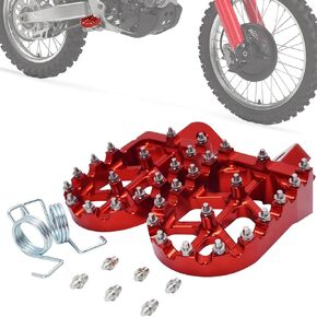 Motorcycle Footpegs Foot Pegs Rests Pedal CNC Universal for Most Pit Bike CRF CR XR KLX TTR TW SSR PW 50 70 80 100 110 125 200 Dirt Pit Bike Blue