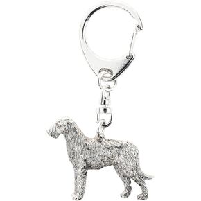 Irish Wolf Hound Made in U.K Artistic Style Dog Key Ring Collection
