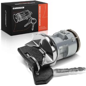 A-Premium Ignition Lock Cylinder with 2 keys Compatible with Chrysler, Dodge & Plymouth Vehicles - Town & Country, Dakota, LeBaron, Monaco, Omni, Ramcharger, Shadow, Acclaim, Horizon, Sundance