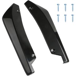 2PCS Rear Bumper Lip Splitter Canard Diffuser Spoilers, Car Side Fenders Skirt Spoiler Splitter Front Bumper Lip Protector Body Kit, Universal Anti-Crash Car Exterior Decorations (Black)