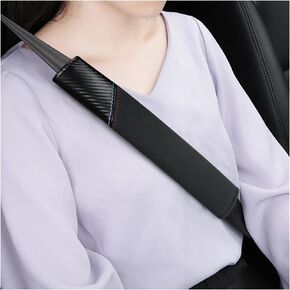 Mandark Car Seat Belt Cover, 2PCS Long Vehicle Seatbelt Strap Cushion, Soft Comfortable Automotive Interior Shoulder Neck Protection Pad Decor Accessories, Universal for SUV, Sedan, Truck