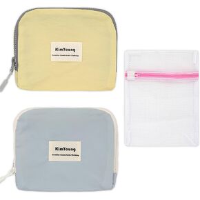 Storage Bag for Sweat Liners, Lightweight Packing Organizer Bags for Bra Liner, Tummy Liner, Underwear, Small Nylon Bags for Travel