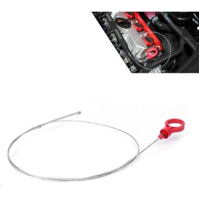 1 PC Car Transmission Replacement ، تصميم حلقة السحب ، مستوى زيت المركبة أدوات Dipstick ، ​​OEM #917-327 متوافق مع Dodge Chrysler Jeep (Red)