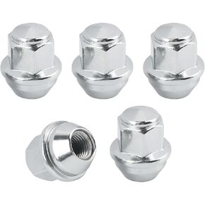 5PCS M14x1.5 Lug Nuts Set OEM 611-007 ACPZ1012-D ACPZ1012-M,Chrome-Plated Steel Wheel Lug Nuts Replace Breakage Lug Nut,Heavy Duty Wheel & Tire Lug Nuts Compatible with Ford Lincoln