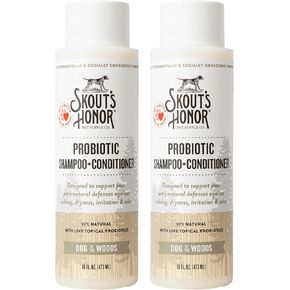 SKOUT'S HONOR: Probiotic Pet Shampoo & Conditioner - 2-in-1 with Avocado Oil - Cleans and Conditions Fur, Supports Pet’s Natural Defenses, PH-Balanced, Sulfate-Free - Lavender - 16 oz. in Saudi Arabia