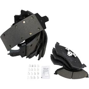 TRQ Brake Pads Ceramic Compatible with 2000-2002 Dodge Dakota