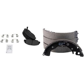 TRQ Brake Pads Semi-Metallic Compatible with 2006-2011 Honda Civic 2010-2014 Insight