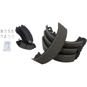 TRQ Brake Pads Ceramic Front & Rear Compatible with 2002-2004 Chevrolet Venture Oldsmobile Silhouette Pontiac Montana