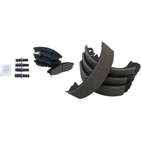 TRQ Brake Pads Ceramic متوافقة مع 1995-2001 Chevrolet Lumina 1995-1999 Monte Carlo