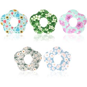 25pcs Adhesive Patches for Dexcom G7, Waterproof Sweatproof Breathable Over Patches Flowers Print Sensor Covers Pre-Cut Monitor Overpatches Tape Stickers Accessories for CGM(Style 1 Floral)
