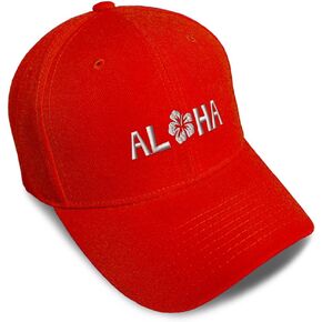 قبعة البيسبول Aloha Sky White Hibiscus تطريز الطبيعة القبعات للرجال والنساء