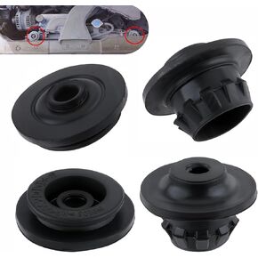 4 PCS Car Radiator Mount Bushing, Radiator Upper Lower Rubber Cushion Bushing #21507-4M400 21506-4M400, Radiator Bracket Compatible with Nisan Altima Murano Pathfinder Quest Rogue (Black)