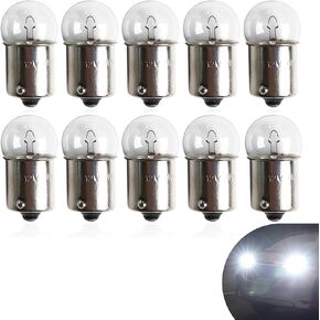 10 PCS 1156 Bulbs ، P21W 7506 BA15S 12V 10W Super Bright Light Light Light Light Light ، استبدال لمبات السيارات للسيارات والشاحنات وسيارات الدفع الرباعي (أبيض)