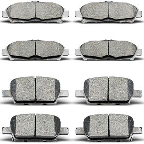 Front Rear Brake Pad Set Fit for 2018-2020 Buick Enclave,for 2017-2020 Cadillac Xt5,for 2020 Cadillac Xt6, for 2019-2020 Chevrolet Blazer,for 2018-2020 Chevrolet Traverse,for 2017-2020 Gmc Acadia