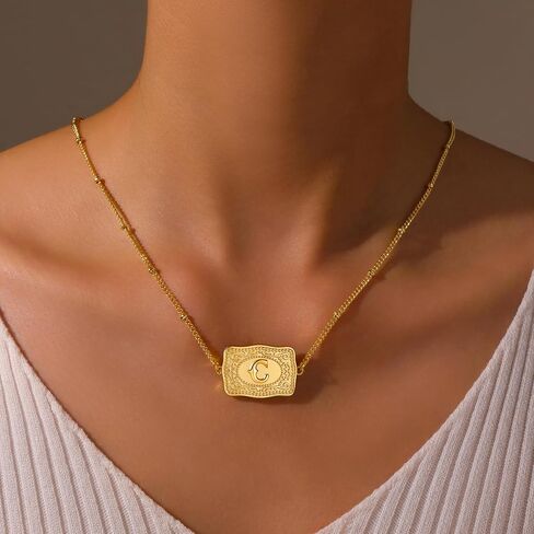 2 PCS Silver Silver Sille Starelet مجموعة للنساء ، و 18 ألف الذهب مطلي الحزام بوكلي سوار الأولي A-Z مجموعة هدايا مجوهرات على الطراز الغربي الفريدة للنساء in Kuwait
