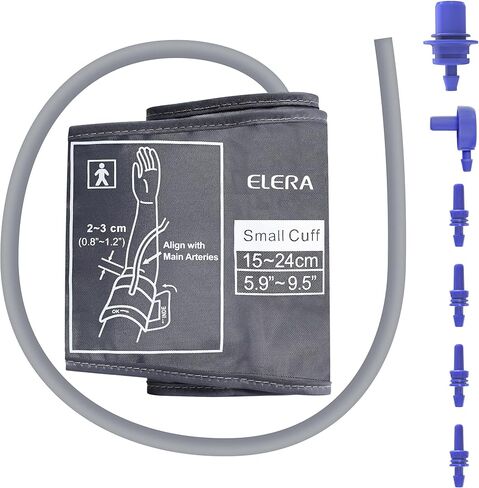 سوار ضغط الدم XL للأذرع الكبيرة، محيط 9-20.5 بوصة، متوافق مع شاشات Omron BP، بديل للأساور الكبيرة للبالغين وXXL للحجم الكبير جدًا - 5 موصلات in Kuwait