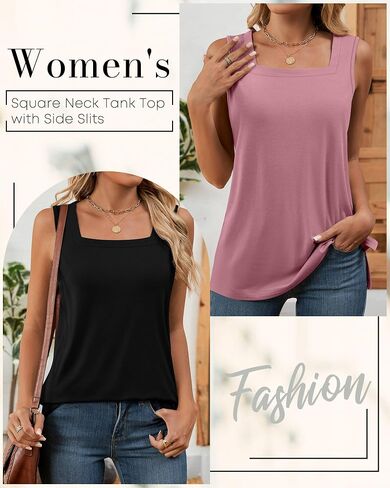 Huukaey 3 Pack Summer Women's Tank Tops Cotton Sirless Sert in Saudi Arabia