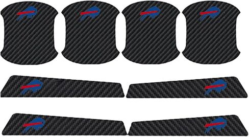 for Bills 8PCS Carbon Fiber Door Handle Protection Film,Handle Stickers and Sticker Accessories,Universal accessorie (TZ-002) in Saudi Arabia