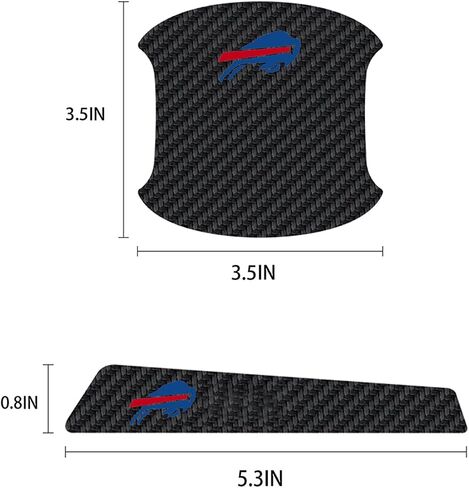 for Bills 8PCS Carbon Fiber Door Handle Protection Film,Handle Stickers and Sticker Accessories,Universal accessorie (TZ-002) in Saudi Arabia