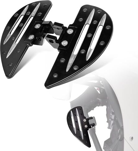 Driver Foot Pegs Aluminum Large Wide Floorboards Front Rider Foot Rest Tricycle Accessories for the Can-Am Ryker 600 900, Rally Edition (2019-2025), Sport (2022-2025) in Kuwait