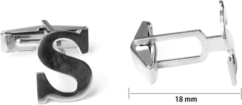 sterling Silver A-Z أزرار أكمام الأزرار الأولية للرجال ، 25 الأبجدية رسائل زفاف الكفة ، الأسماء المخصصة هدية رابط الكفة ، و men monogram. in Kuwait