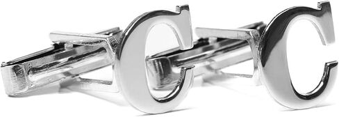 sterling Silver A-Z أزرار أكمام الأزرار الأولية للرجال ، 25 الأبجدية رسائل زفاف الكفة ، الأسماء المخصصة هدية رابط الكفة ، و men monogram. in Kuwait