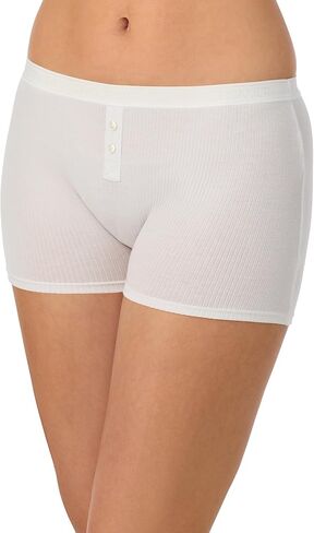 OnGossamer Women's Cabana Cotton Rib Knit Boxer Brief Underwear in Saudi Arabia