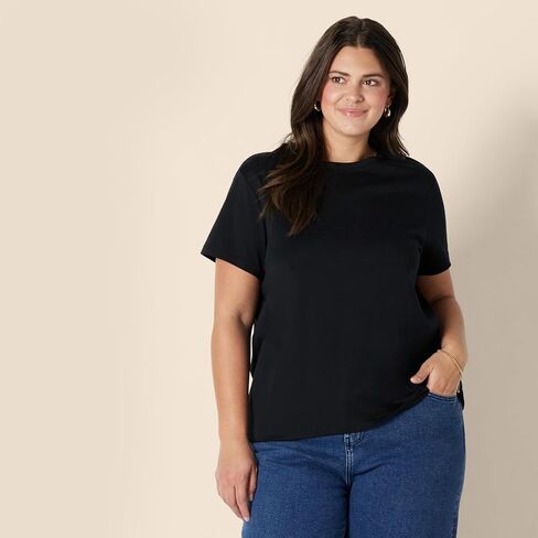 Amazon Essentials FIT المعتادة للسيدات 100 ٪ من القطن Crewneck تي شيرت قصير الأكمام ، متعددة الأدوات in Saudi Arabia
