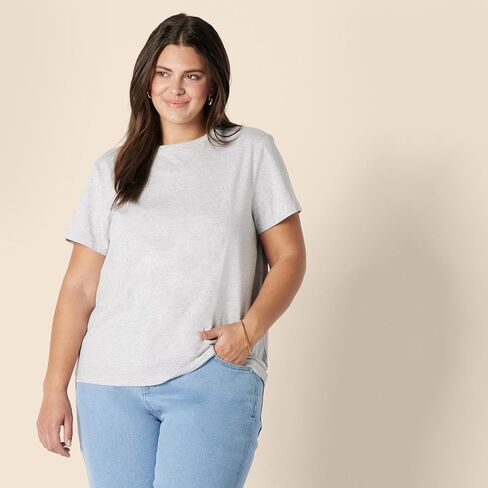 Amazon Essentials FIT المعتادة للسيدات 100 ٪ من القطن Crewneck تي شيرت قصير الأكمام ، متعددة الأدوات in Saudi Arabia
