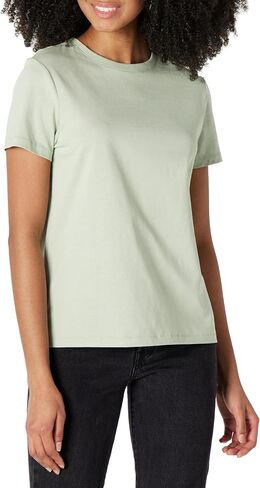 Amazon Essentials FIT المعتادة للسيدات 100 ٪ من القطن Crewneck تي شيرت قصير الأكمام ، متعددة الأدوات in Saudi Arabia