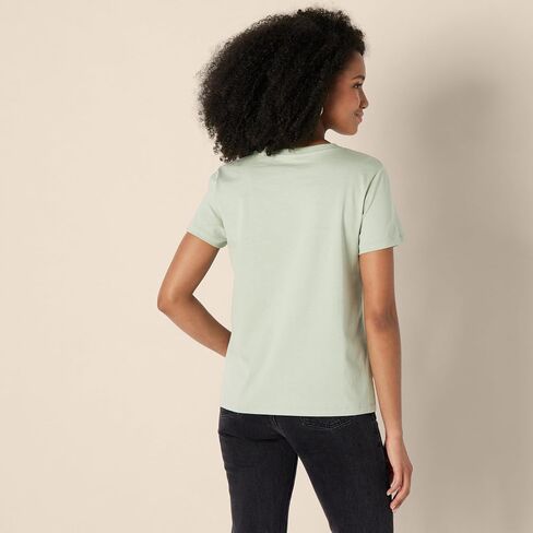 Amazon Essentials FIT المعتادة للسيدات 100 ٪ من القطن Crewneck تي شيرت قصير الأكمام ، متعددة الأدوات in Saudi Arabia