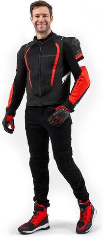 SHIMA MeshPro 2.0 Motorcycle Jacket Men AirForce Back Protector Armour Riding Summer Mesh Bikers Ventilated Lightweight in Kuwait