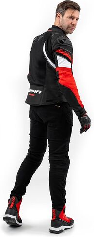 SHIMA MeshPro 2.0 Motorcycle Jacket Men AirForce Back Protector Armour Riding Summer Mesh Bikers Ventilated Lightweight in Kuwait