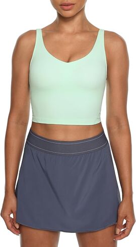 ukaste women النسبة الصغيرة v -neck محصول المربى أعلى الدبابات - تنس مخلل تجريب برا in Kuwait