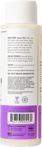 SKOUT'S HONOR: Probiotic Pet Shampoo & Conditioner - 2-in-1 with Avocado Oil - Cleans and Conditions Fur, Supports Pet’s Natural Defenses, PH-Balanced, Sulfate-Free - Lavender - 16 oz. in Saudi Arabia