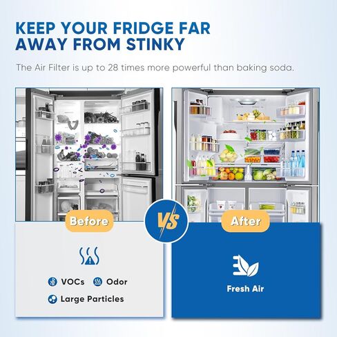PUREPLUS LT120F Refrigerator Air Filter Replacement for LG LT120F, Kenmore Elite 469918, 9918, ADQ73214402, ADQ73214403, ADQ73214404, ADQ73334008, 12PACK, Dimensions 3.23" X 3.23" in Kuwait