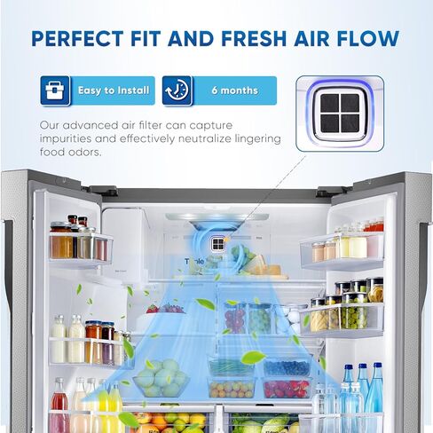 PUREPLUS LT120F Refrigerator Air Filter Replacement for LG LT120F, Kenmore Elite 469918, 9918, ADQ73214402, ADQ73214403, ADQ73214404, ADQ73334008, 12PACK, Dimensions 3.23" X 3.23" in Kuwait