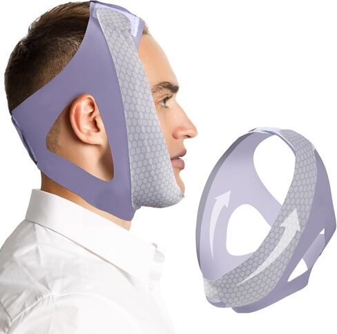 حزام الذقن للنوم ، أجهزة شخير مضادة ، جهاز شخير القابل للضبط من النايلون ، وهو محلول شخير قابل للتنفس وقابل لإعادة الاستخدام ، وفعال مضاد للشخير (وردي) in Kuwait