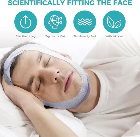 حزام الذقن للنوم ، أجهزة شخير مضادة ، جهاز شخير القابل للضبط من النايلون ، وهو محلول شخير قابل للتنفس وقابل لإعادة الاستخدام ، وفعال مضاد للشخير (وردي) in Kuwait
