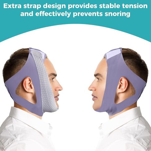 حزام الذقن للنوم ، أجهزة شخير مضادة ، جهاز شخير القابل للضبط من النايلون ، وهو محلول شخير قابل للتنفس وقابل لإعادة الاستخدام ، وفعال مضاد للشخير (وردي) in Kuwait