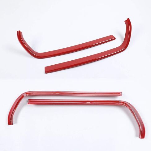 Voodonala Front Grille Inserts Radiator Grillwork Trim Protector Cover Trim for 2015-2024+ Dodge Charger Exterior Accessories ABS Red 2pcs in Saudi Arabia