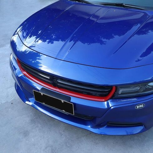 Voodonala Front Grille Inserts Radiator Grillwork Trim Protector Cover Trim for 2015-2024+ Dodge Charger Exterior Accessories ABS Red 2pcs in Saudi Arabia
