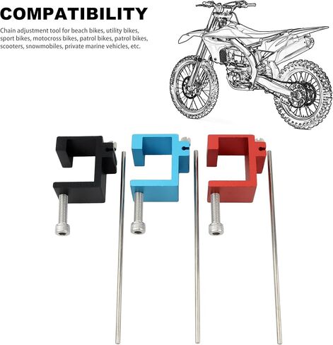 أداة محاذاة سلسلة الدراجات النارية Powermotor ، أداة ضبط سلسلة الألومنيوم لـ ATV Sprocket in Saudi Arabia