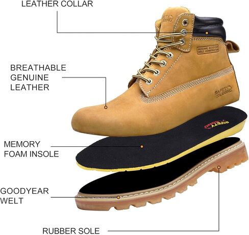 أحذية العمل للرجال لينة إصبع القدم Goodyear Welt Bruditenما in Kuwait
