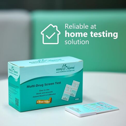 15 عبوة من 5 لوحات اختبار البول الفوري إيزي آت هوم - THC,COC,OPI 2000,BZO,AMP - #EDOAP-754 in Kuwait